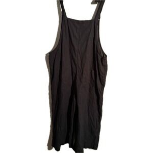 Lucy & Yak Dungarees Organic Cotton Linen UK20 US16 Boho Pockets NWT